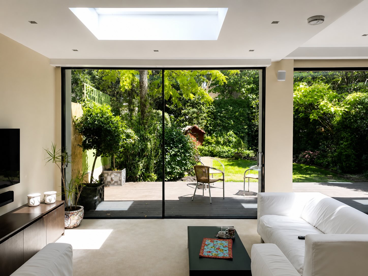 Baie vitrée aluminium intérieur