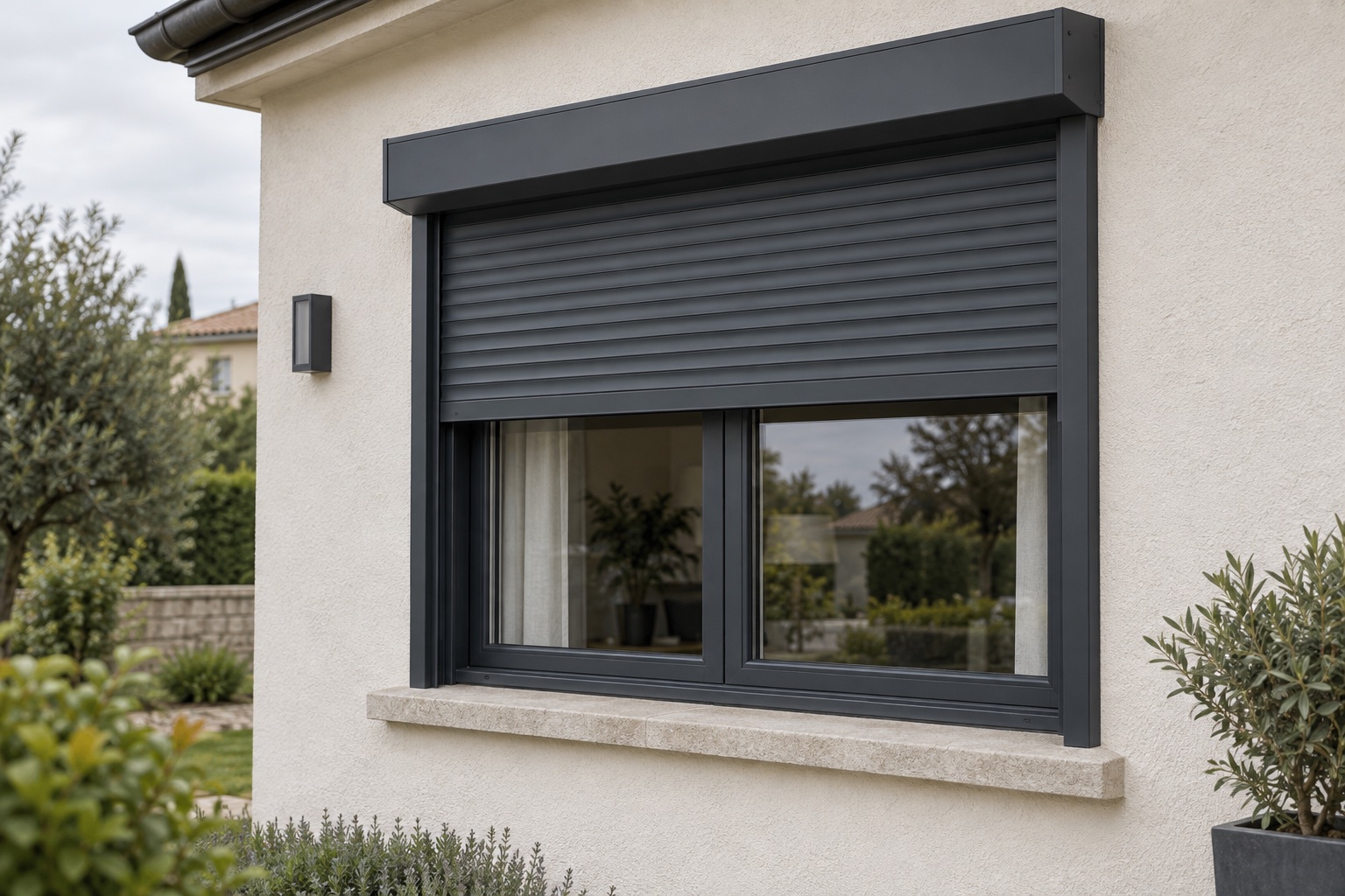 Volet roulant aluminium de rénovation avec coffre apparent